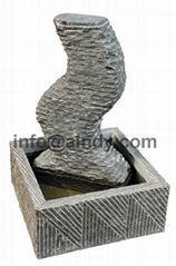 Natural blue limestone garden water fountain