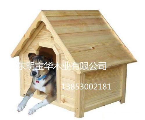 東明寶華廠家專業生產木製狗窩 3