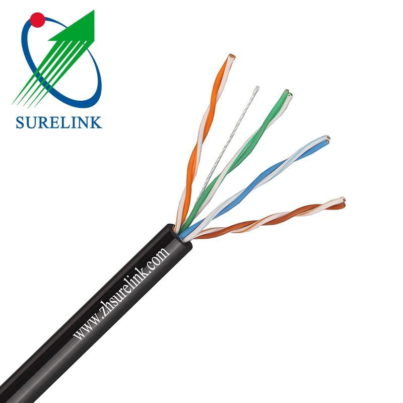 2pair 4pair Outdoor UV reisitance UTP CAT5e LAN Cable Network CABLE SFTP Cat 5e 2