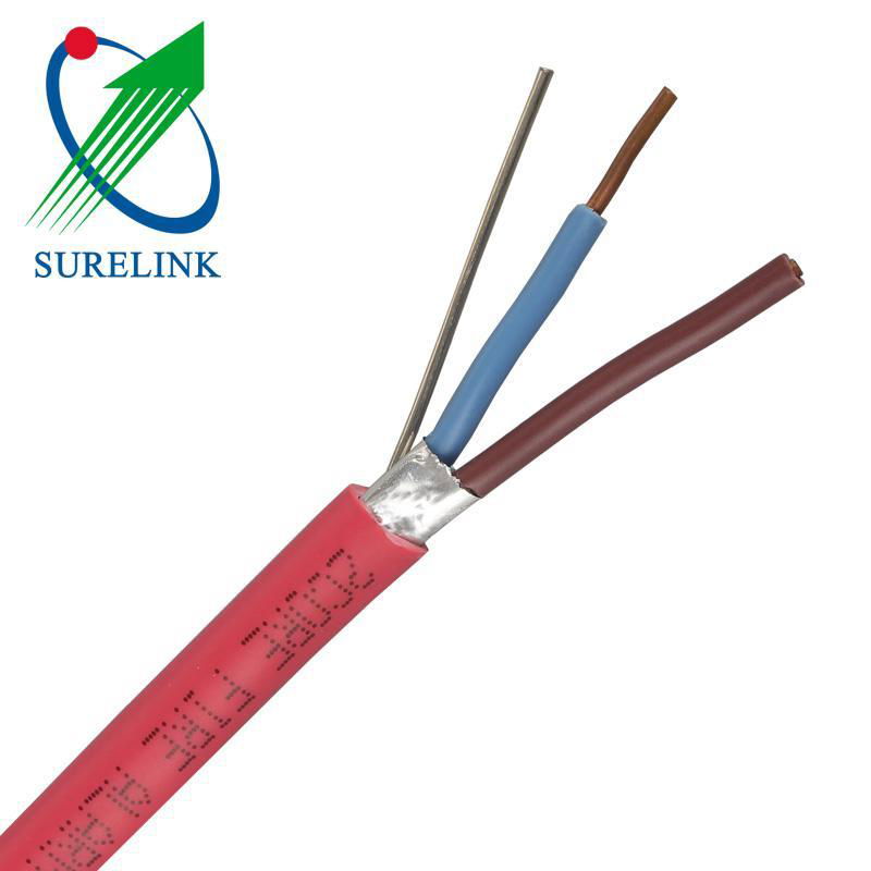 Security System UL Listed PH30 PH120 1.5mm2 2core 4core Shield Fire Alarm Cable