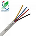 Flexible Unshielded Copper PVC Jacket 4 Core 24AWG Security Alarm Cable