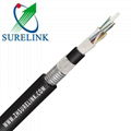 Outdoor armored underground direct buried double sheath 48core fiber optic cable 1