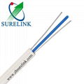 Indoor FTTH Fiber Cable with Steel Wire Strength Member LSZH Jacket