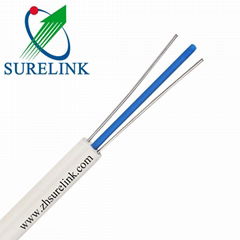 Indoor FTTH Fiber Cable with Steel Wire Strength Member LSZH Jacket