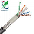 Outdoor Double Jacket Copper or CCA LAN Cable STP CAT6 SFTP CAT6 1