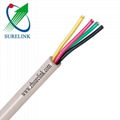 Indoor unshielded 4 Core Beige Station Wire Telephone Cable