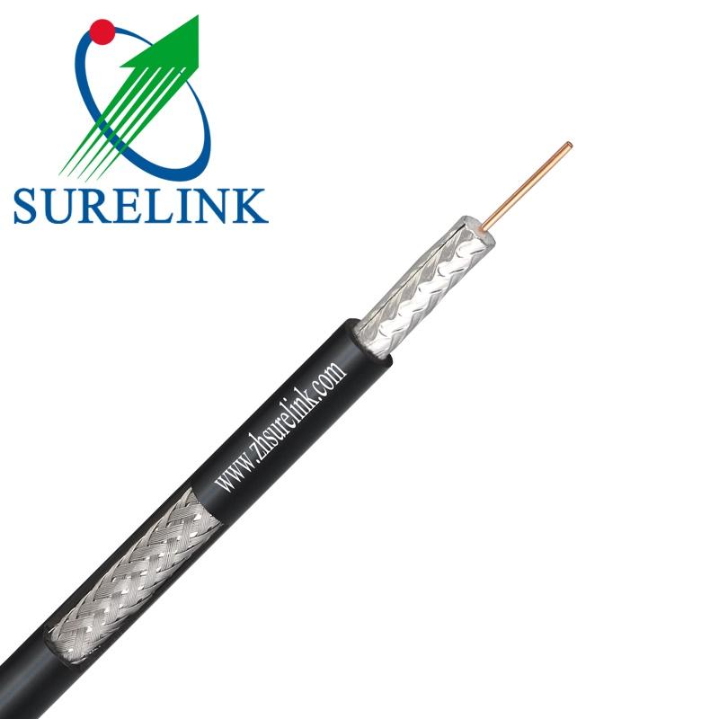 PVC Jacket LMR200 Rg6 Rg11 Tri Shield Coaxial Cable