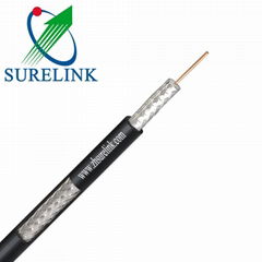 PVC Jacket LMR200 Rg6 Rg11 Tri Shield Coaxial Cable