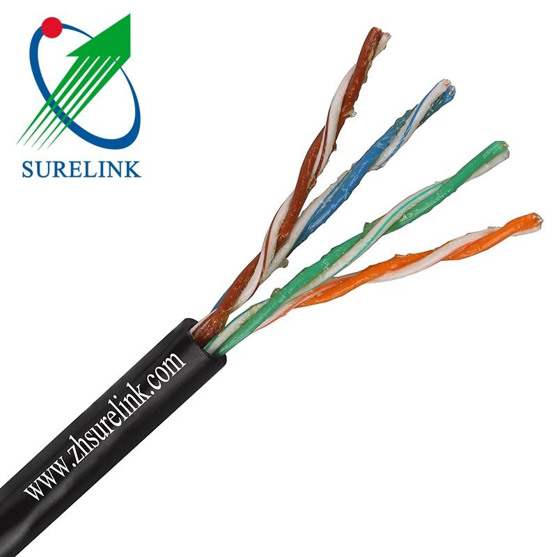 Outdoor Gel Filled or Jelly Filled UTP Cat5e LAN Cable Internet Cable 2