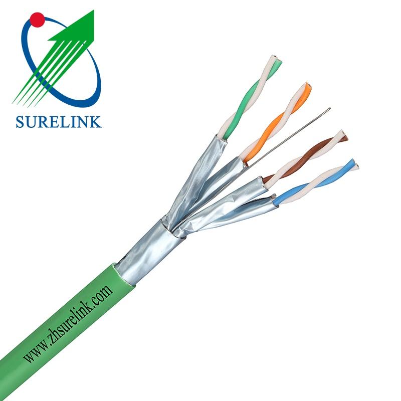 Surelink 4pair double screen LAN Cable Internet Cable FFTP Cat6A SFTP CAT6A  2