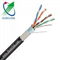 Outdoor External Double Jacket Double Sheath UTP FTP Cat5e Cable F/UTP Cat5e 2