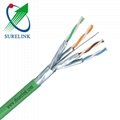 4pairs 23AWG double screen Ethernet Cable LAN Cable FFTP SFTP SSTP Cat6A Cat7 2