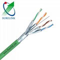 4pairs 23AWG double screen Ethernet Cable LAN Cable FFTP SFTP SSTP Cat6A Cat7