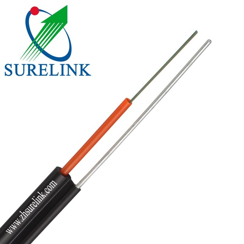 6 Cores Single Mode Fiber Optic Cable Gyxtc8y With 1 50mm Solid Steel Messenger Gyxtc8y Surelink China Manufacturer Optical Fiber
