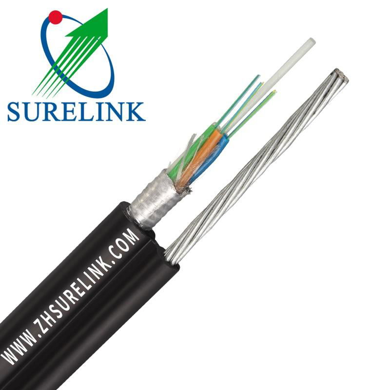 Outdoor Armoured Fiber Optical Cable with FRP Gyftc8a 