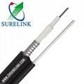 Outdoor self supporting Armored Single Mode Multicore Fiber Optic Cable Gyxtc8s