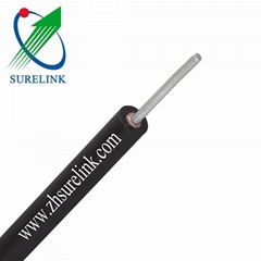 1.6mm Steel Black PE Jacket Unshielded Electrical Wire Undergate Cable