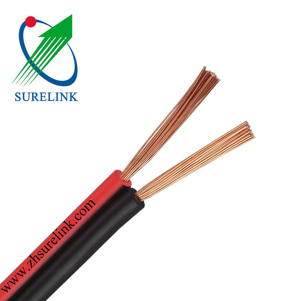 2x1.0mm 2x1.5mm Speaker Cable Audio Cable Red black Cable 4