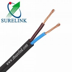 Rvvb Cable Electrical Wire 2 Cores Flat Cable Stranded Copper Wire Flexible