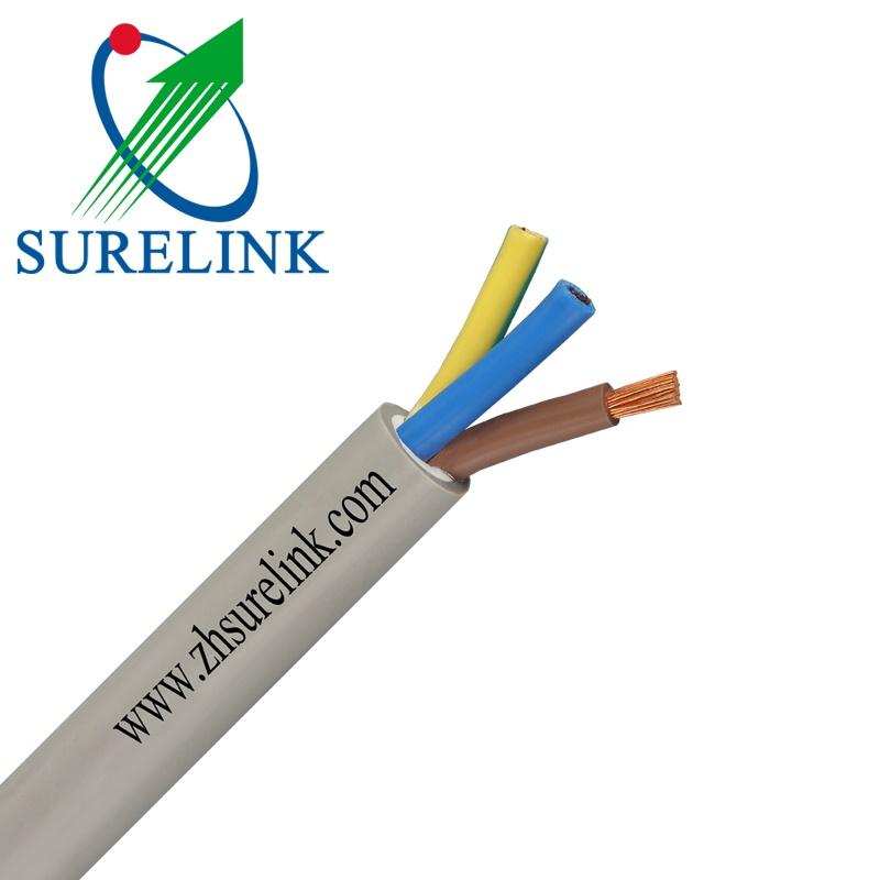 PVC Sheathed Electric Wire Flexible Rvv Cable Round 3 Cores Cable 2