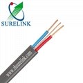 3 Core PVC Flexible Insulation BVVB Power Cable Sheath Electrical Copper Wires