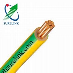 Earth Grounding Round Cable Insulated PVC Copper Wire Flexible Electric Cable 