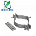 Hot Dip Galvanized Steel Electric Pole Clamp Hoop for Electric Power 1