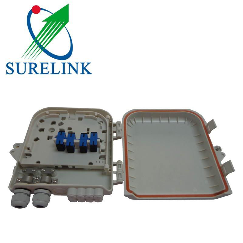 Slotb-0208-D FTTH 8 port Wall Mount Fiber Optic Terminal box Distribution Box