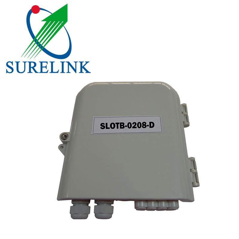 Slotb-0208-D FTTH 8 port Wall Mount Fiber Optic Terminal box Distribution Box 2