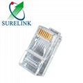 SURELINK Shield Plug Patch Cable UTP FTP Cat5e Cat6 Copper with RJ45 Connector