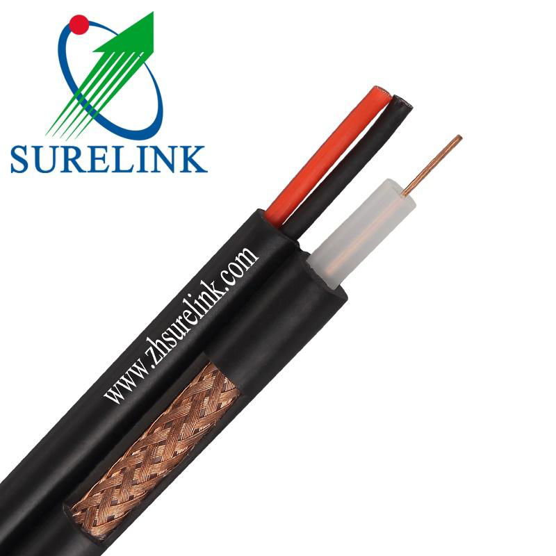 Solid CATV PE Rg59 Coaxial Cable PVC Jacket rg59 with power 2