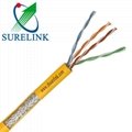 Outdoor waterproof 4pair 24AWG Internet Cable FTP Cat5e FTP CAT5E F/UTP CAT5E