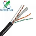 Surelink Network Cable Outdoor Cable greased UTP CAT5E FTP Cat5e with Messenger 2