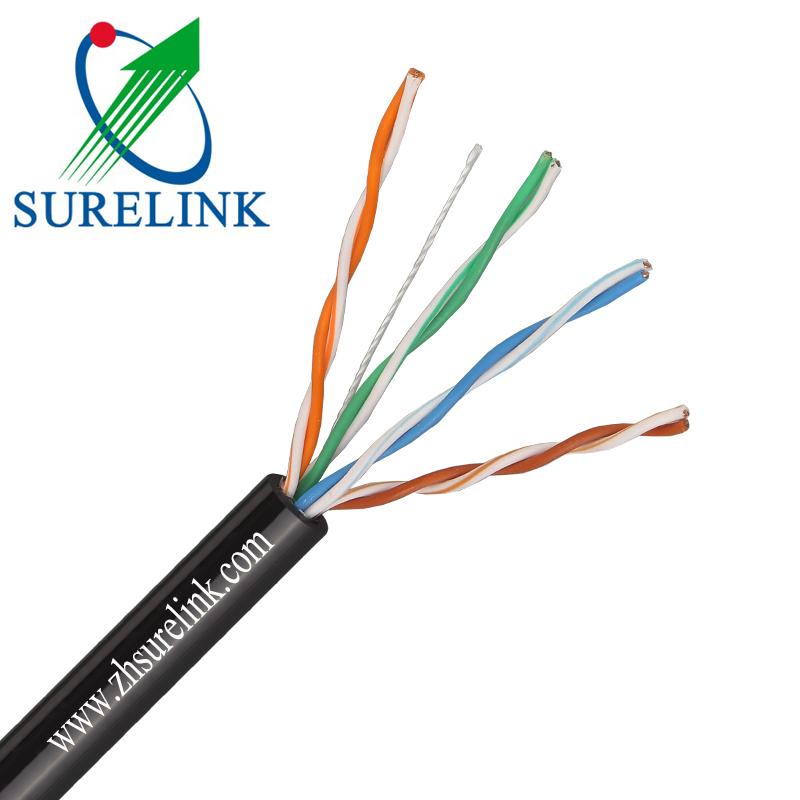 Surelink UTP Cat5e CCA Bare Copper Waterproof Outdoor Ethernet Cable SFTP CAT 5E 3