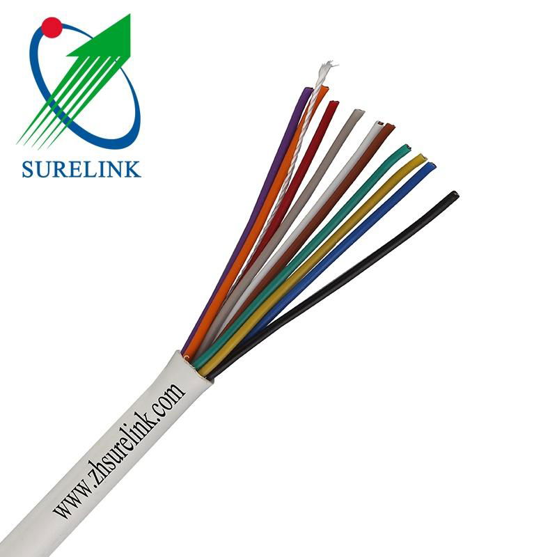 Flexible Unshielded Copper PVC Jacket 4 Core 24AWG Security Alarm Cable 2