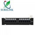 1U 12port 24port 48port UTP CAT6 CAT5E RJ45 Patch Panel