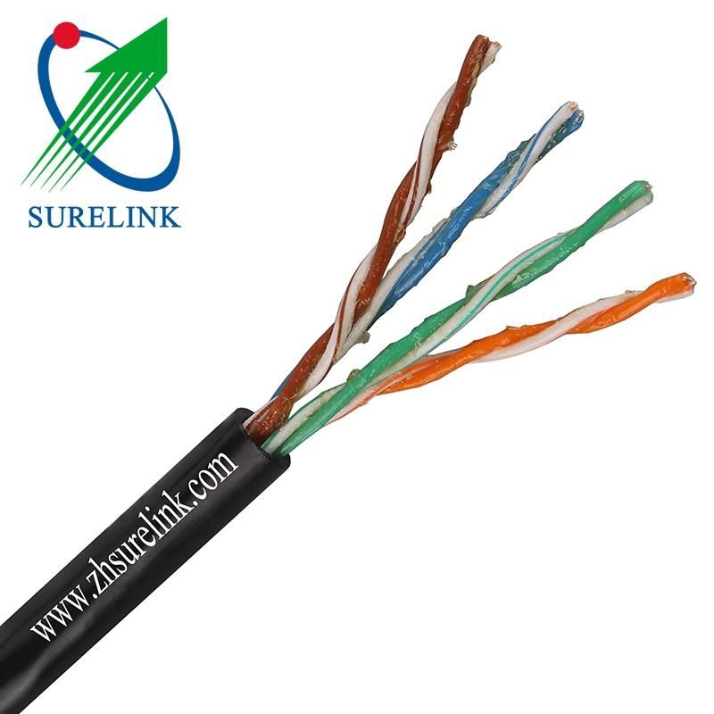 2pair 4pair Outdoor UV reisitance UTP CAT5e LAN Cable Network CABLE SFTP Cat 5e