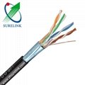 Manufacturer 4pairs 24AWG Bare Copper or CCA Network Cable FTP cat5e cat6 2