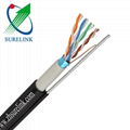 Outdoor External Double Jacket Double Sheath UTP FTP Cat5e Cable F/UTP Cat5e 4