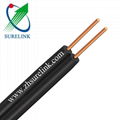 3 Core Shielded Copper Outdoor Steel Ss Drop Wire Telephone Cable