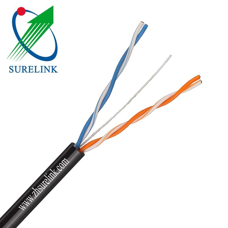 Outdoor Gel Filled or Jelly Filled UTP Cat5e LAN Cable Internet Cable 4