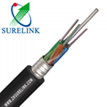 Outdoor Aerial 12Core Double jacket armoured Fiber Optical Cable GYFTY53 