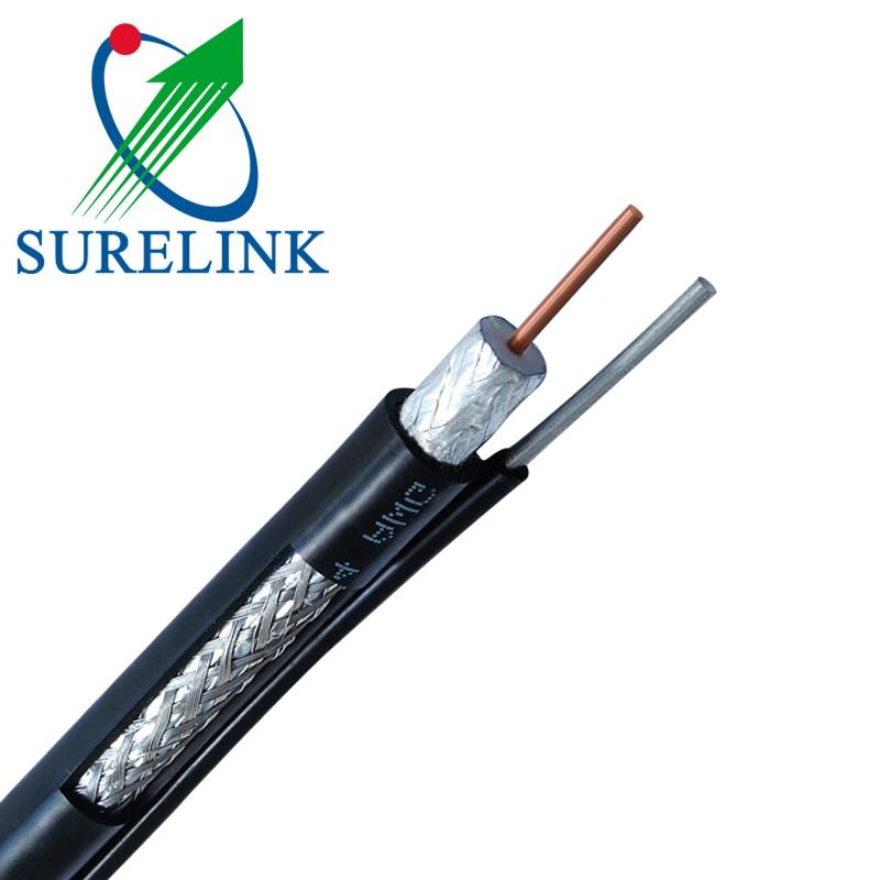 PVC Jacket LMR200 Rg6 Rg11 Tri Shield Coaxial Cable 4