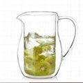 glass double wall teapot
