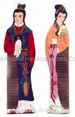 China Tang Dynasty People Healthful Craft Hair Comb YG012