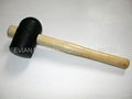 Rubber Hammer with Wooden Handle
