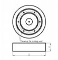 composite high-frequency broadband piston transducer