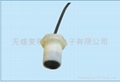 Liquid-plastic flow-metering transducer