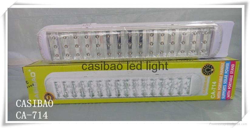 Freeshipping CASIBAO emergency led light flash light with 60 SMD supports solar  5