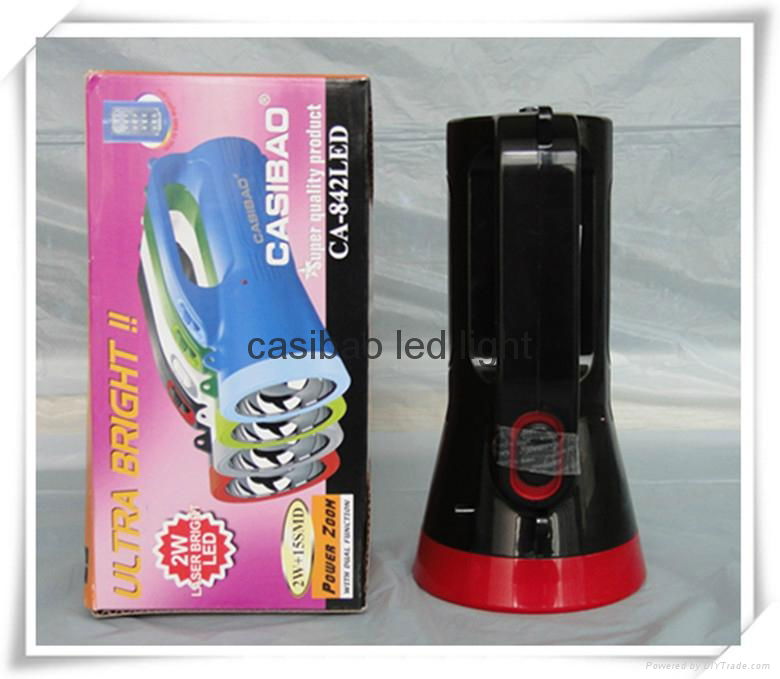 Freeshipping CASIBAO Rechargeable Portable High Brightness 15 LED Lamp flashligh 3